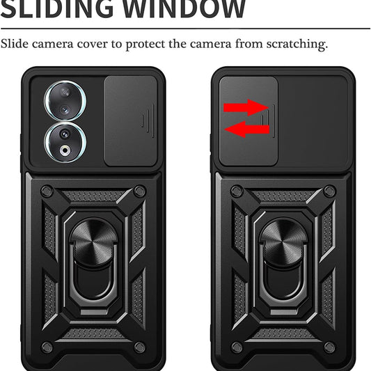 Fodral för Honor 90, Techsuit, CamShield, Svart