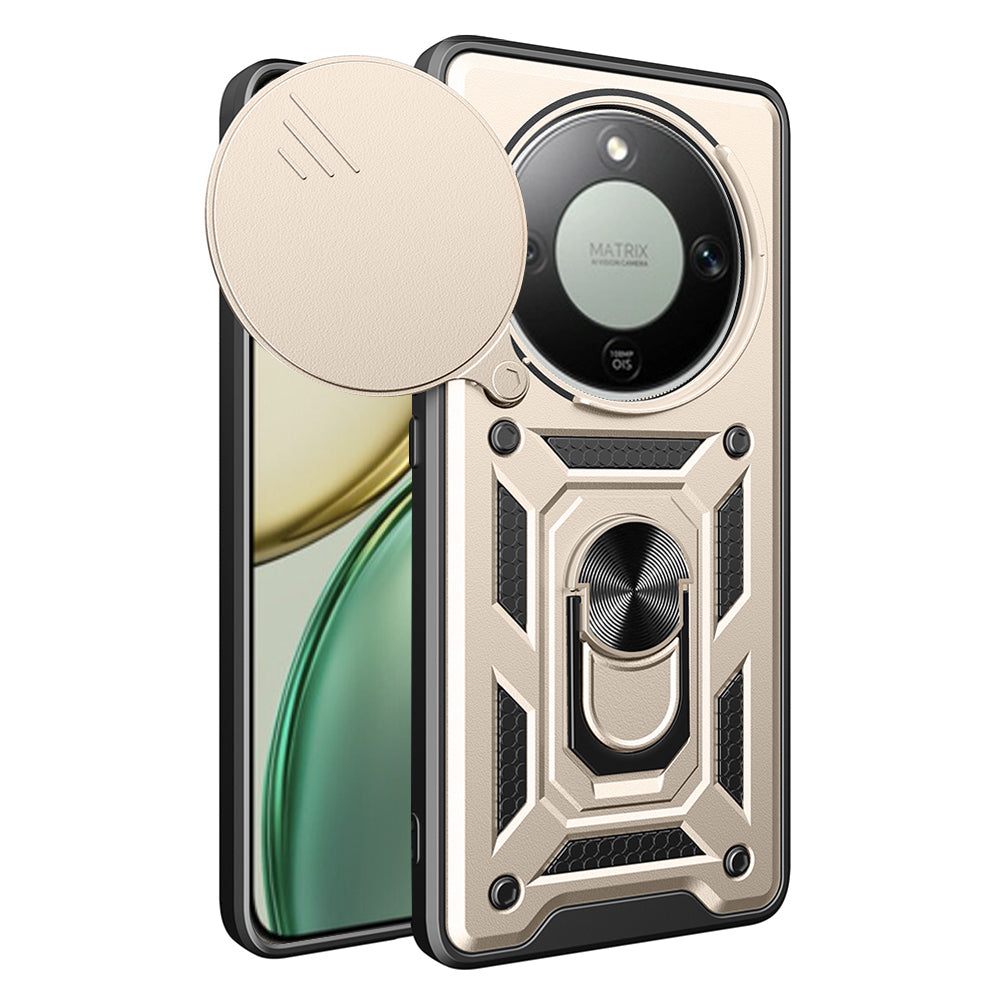 Skyddsfodral för Honor Magic8 Lite, Techsuit, CamShield, Guld