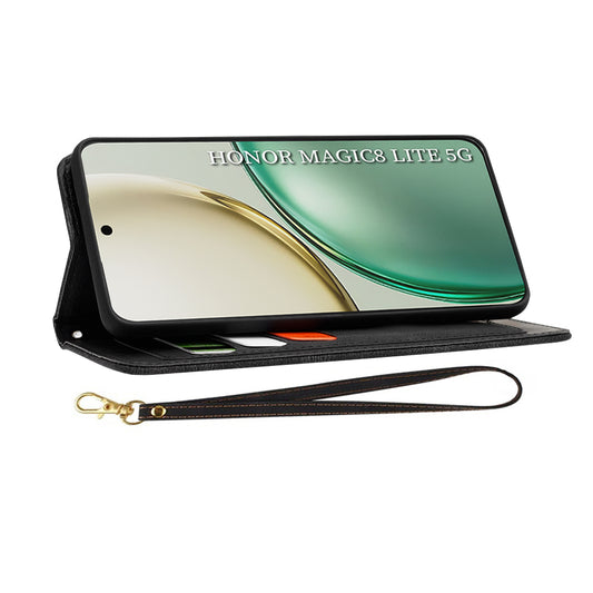 Fodral för Honor Magic8 Lite, Techsuit, FlipCraft, Svart