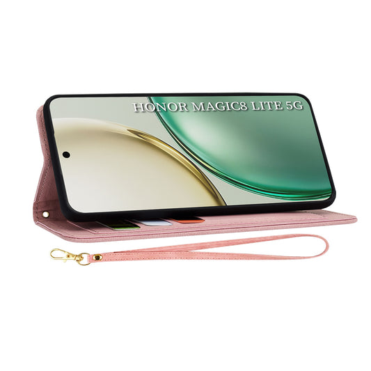 Fodral för Honor Magic8 Lite, Techsuit, FlipCraft, Rosa