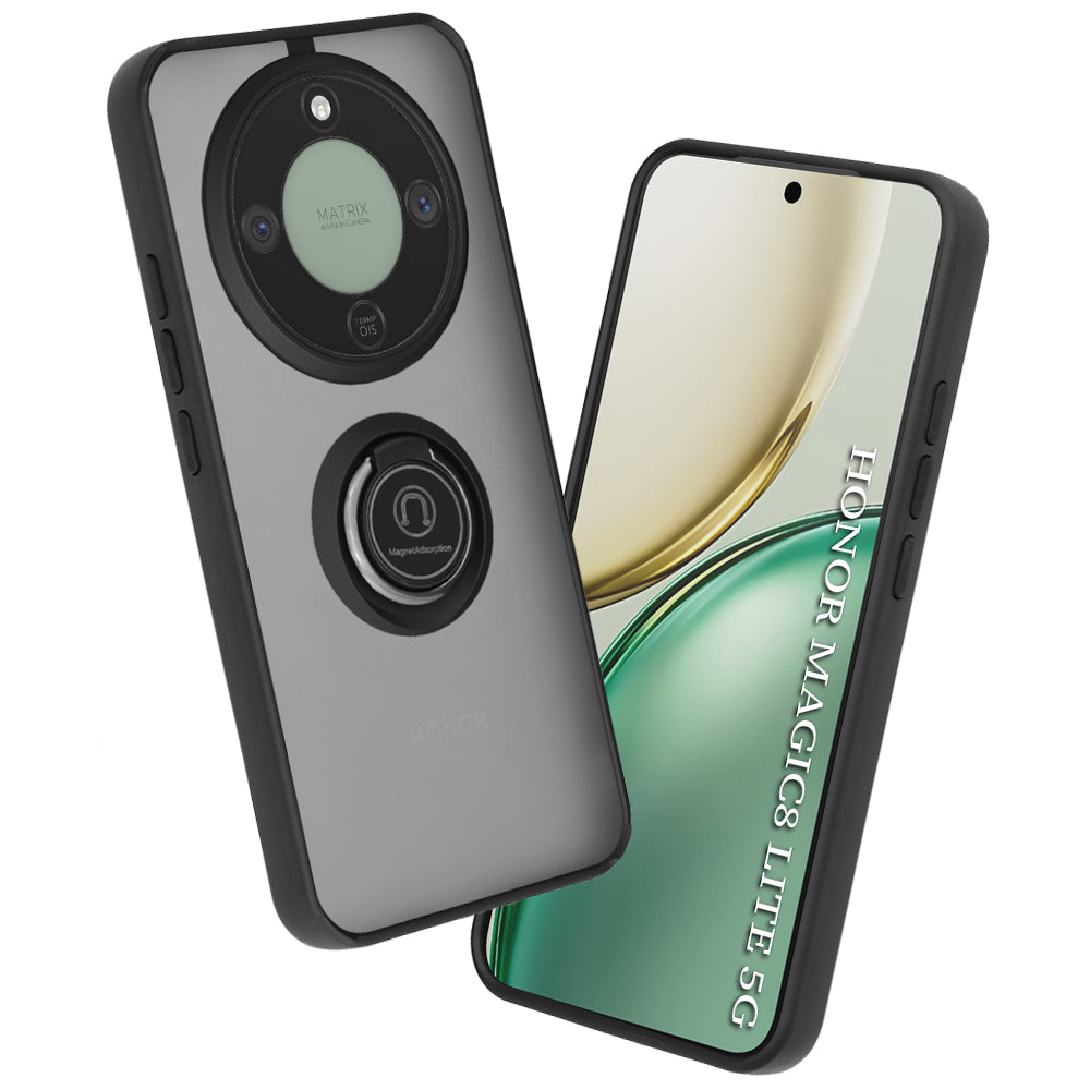 Fodral för Honor Magic8 Lite, Techsuit, Glinth, Svart