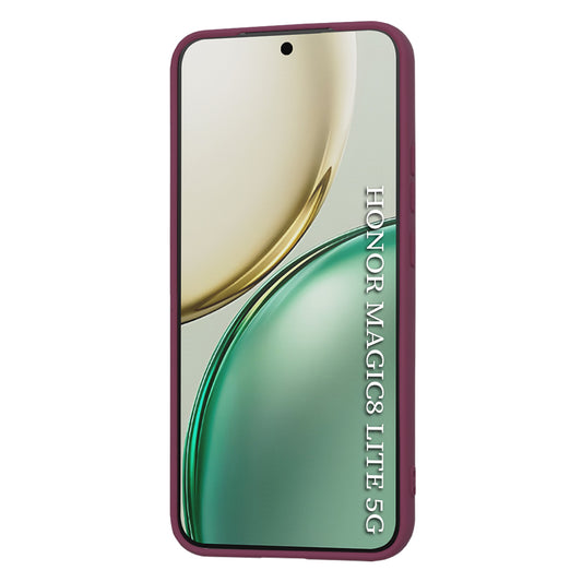 Fodral för Honor Magic8 Lite, Techsuit, SoftFlex, Körsbärsröd