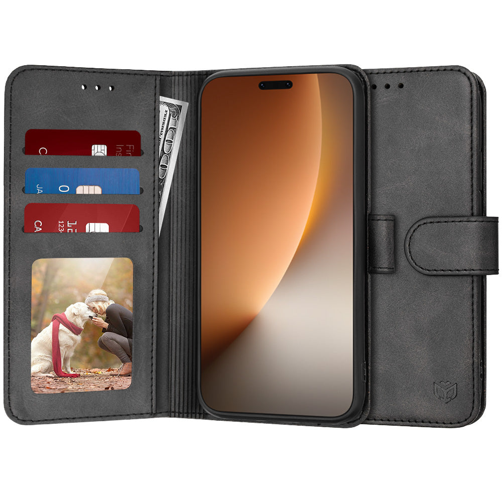 Case for Honor Magic8 Pro, Techsuit, Diary Book, Black