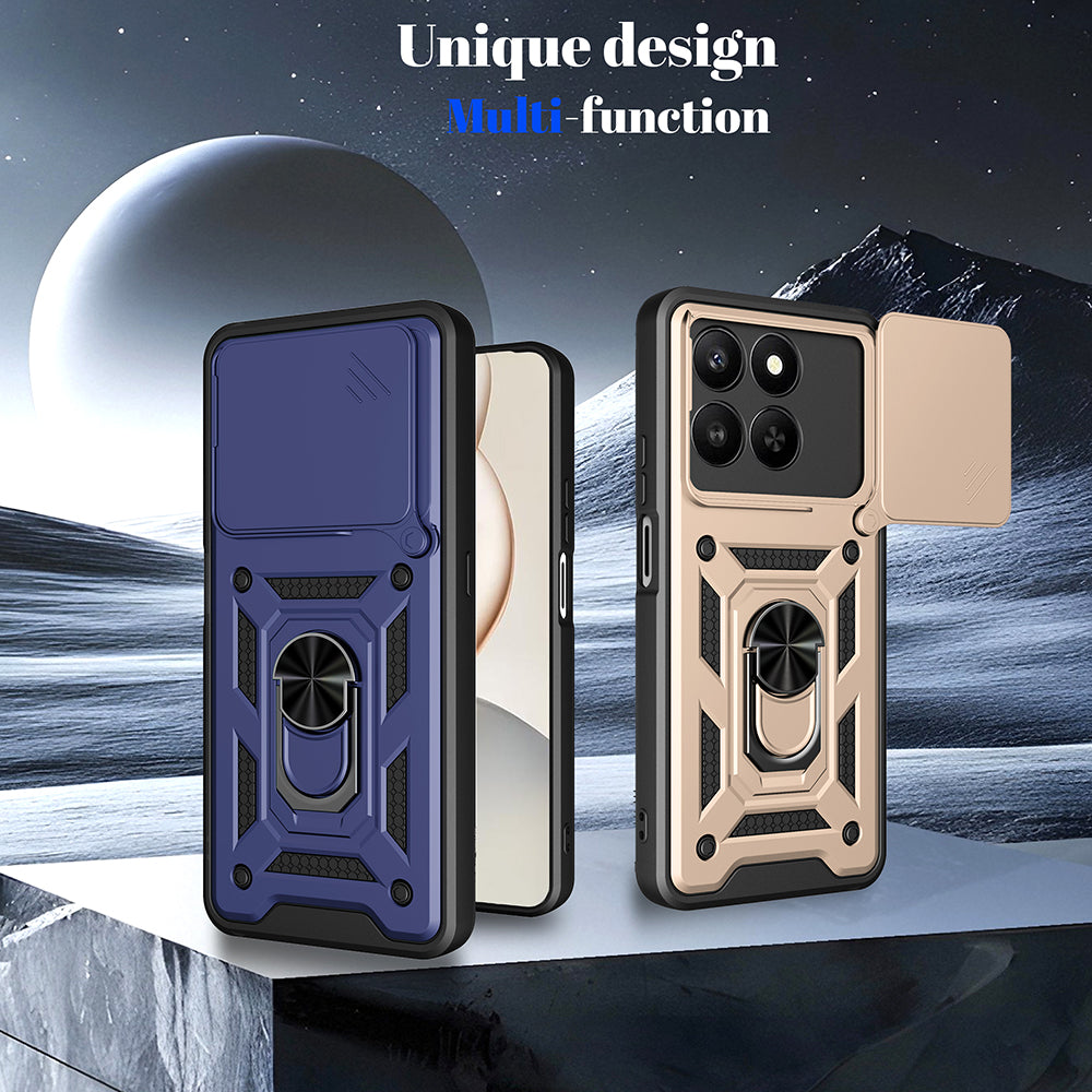 Fodral för Honor X5c Plus, Techsuit, CamShield, Blå