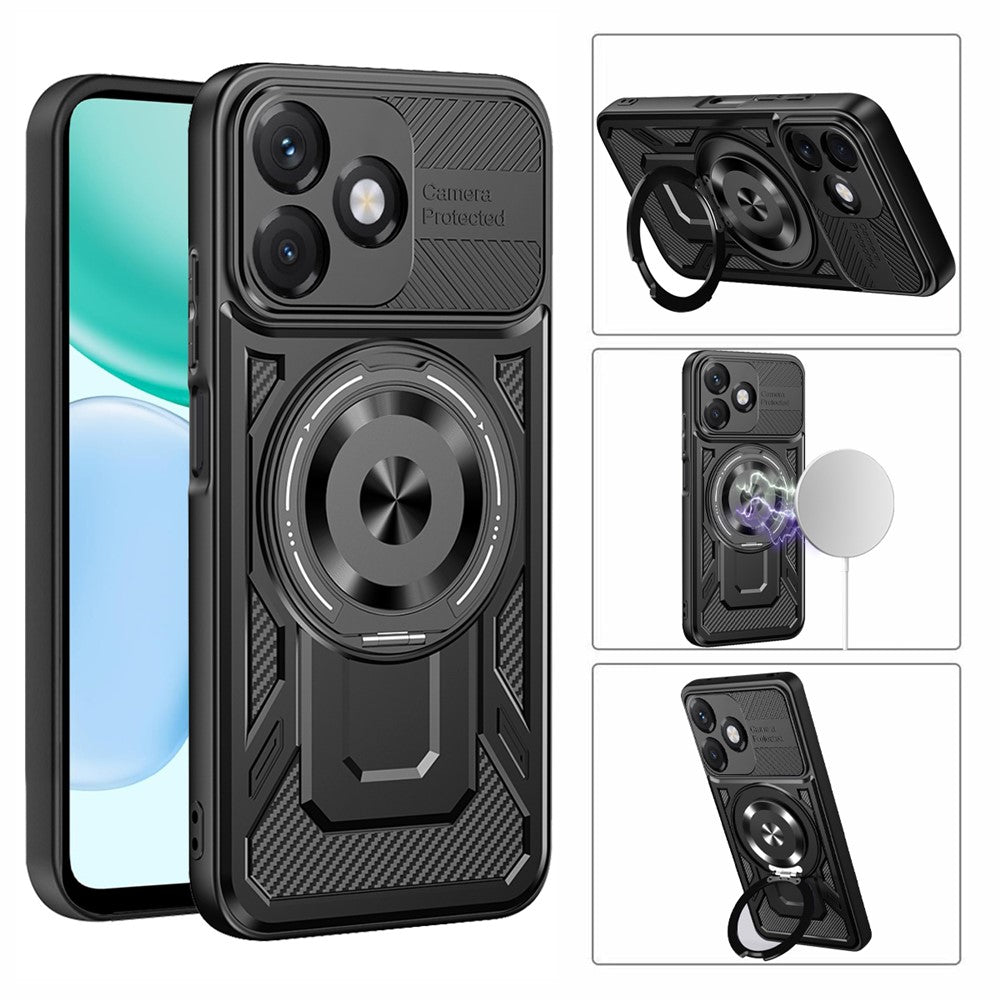 Fodral för Honor X5c Plus, Techsuit, RuggedCam, Lila