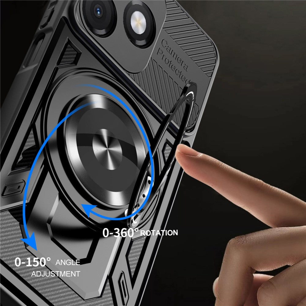 Fodral för Honor X5c Plus, Techsuit, RuggedCam, Lila