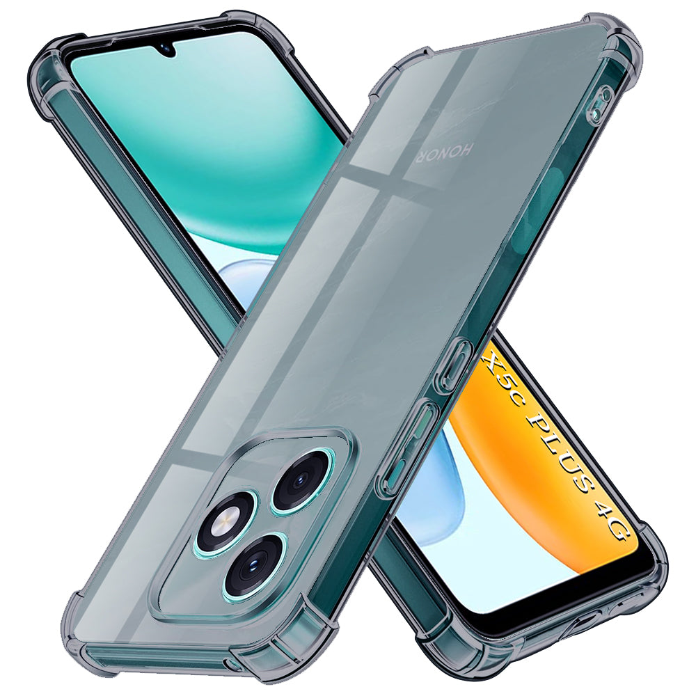 Skyddsfodral för Honor X5c Plus, Techsuit, Shockproof Clear, Rökfärgad