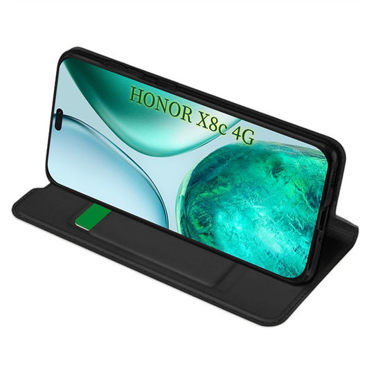 Fodral för Honor X8c, Techsuit, Magskin Book, Svart