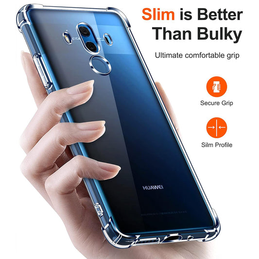 Fodral för Huawei Mate 10 Pro, Techsuit, Stötsäker Klar, Transparent