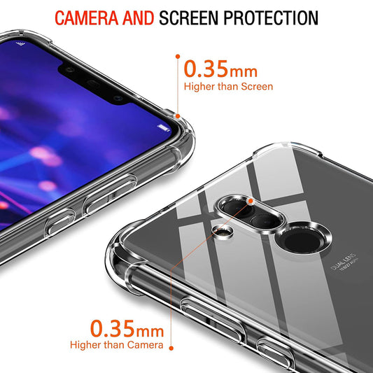 Fodral för Huawei Mate 20 Lite, Techsuit, Stötsäker Klar, Transparent
