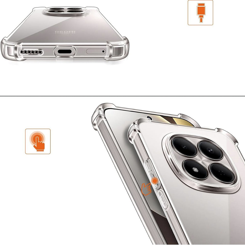 Skyddsfodral för Huawei nova 14 Pro, Techsuit, Stötsäkert Klart, Transparent