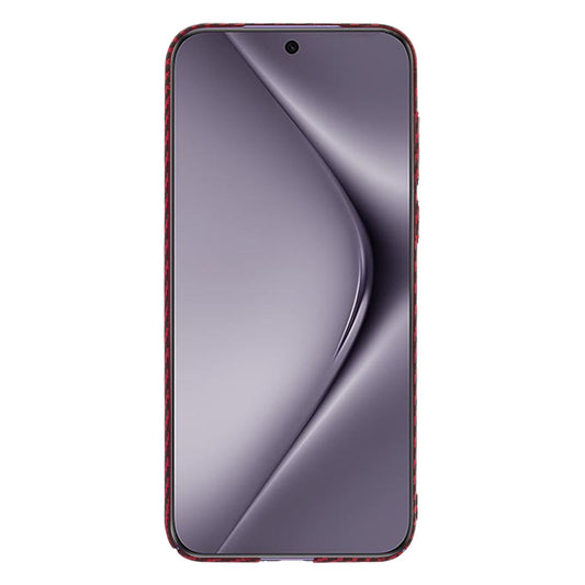 Fodral för Huawei Pura 70 Pro, Techsuit, Carbonite FiberShell, Röd