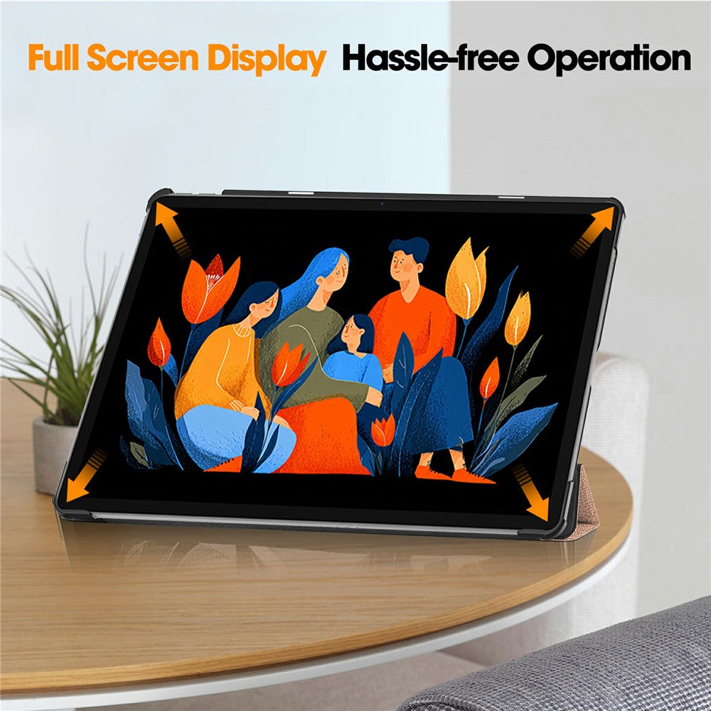 Fodral för Lenovo Idea Tab Plus, Techsuit, FoldPro, Roséguld