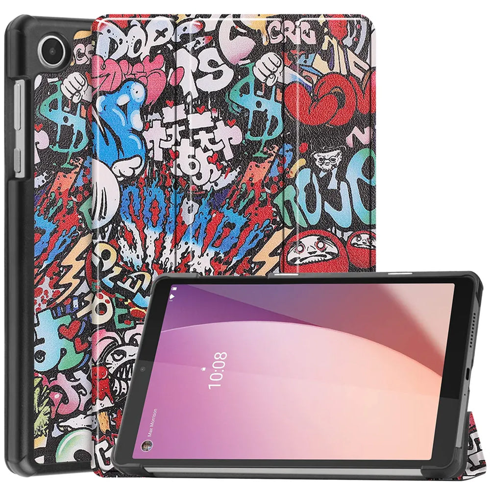 Fodral för Lenovo Tab M8 (4th Gen), Techsuit, FoldPro Urban Vibe, Flerfärgad