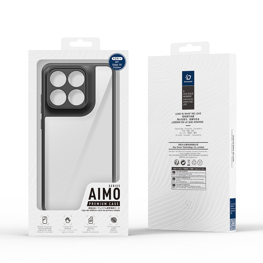 Fodral för Motorola Edge 70 Fusion, DUX DUCIS, Aimo, Svart
