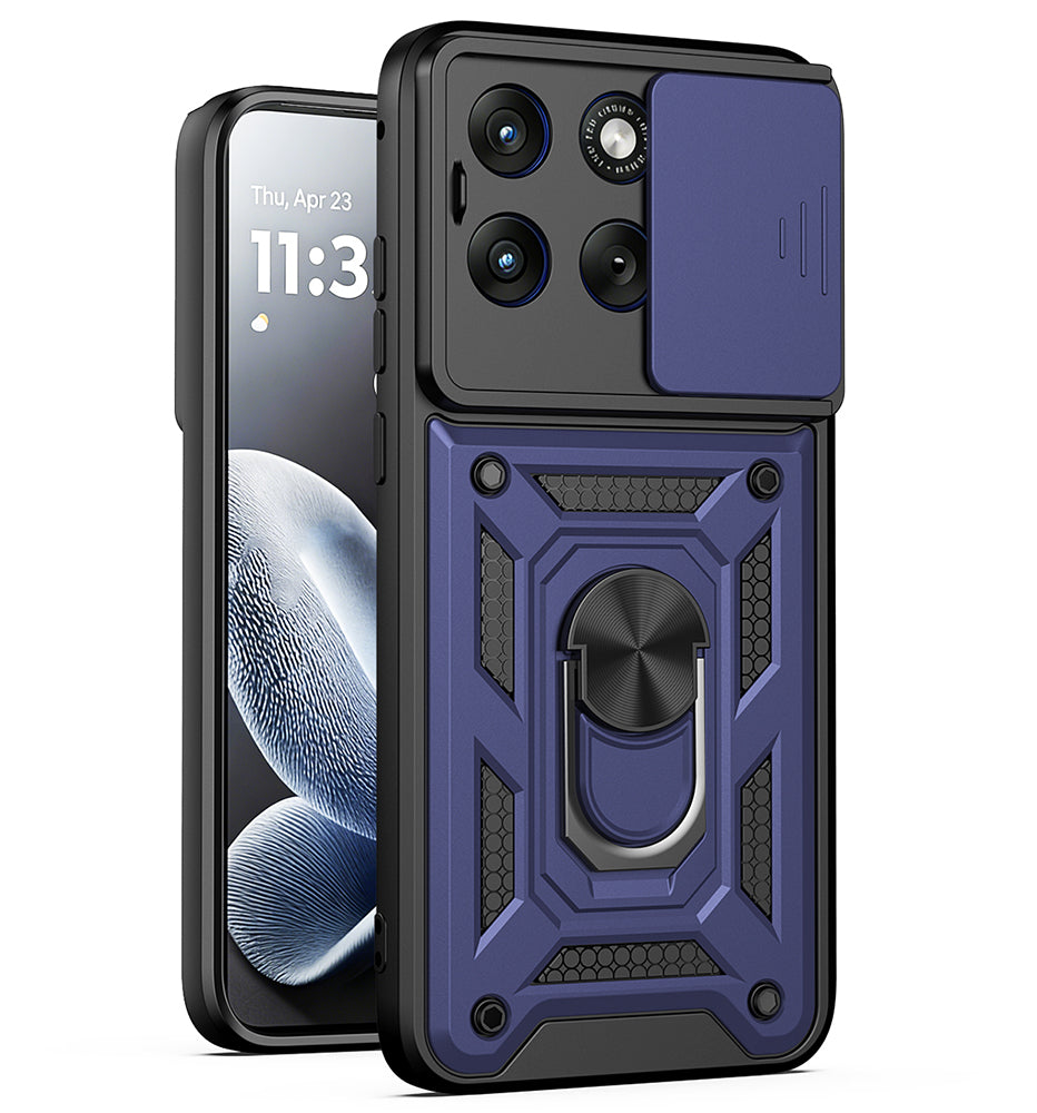 Skyddsfodral för Motorola Edge 70 Fusion, Techsuit, CamShield, Blå