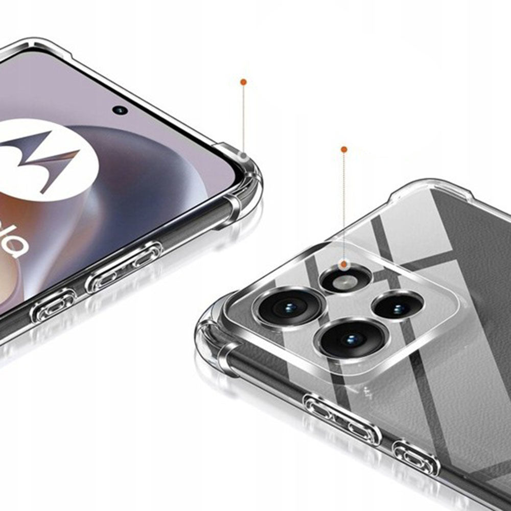 Skyddsfodral för Motorola Edge 70 Fusion, Techsuit, Shockproof Clear, Transparent