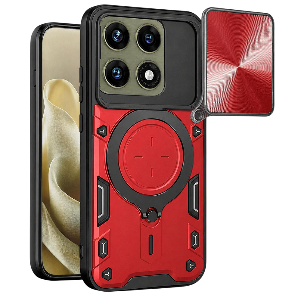 Fodral för Motorola Edge 70 Pro, Techsuit, CamGuard Pro, Röd