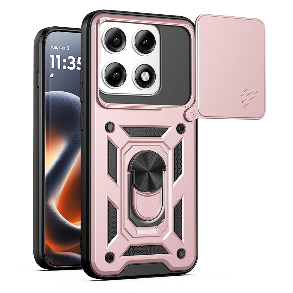 Fodral för Motorola Edge 70 Pro, Techsuit, CamShield, Roséguld
