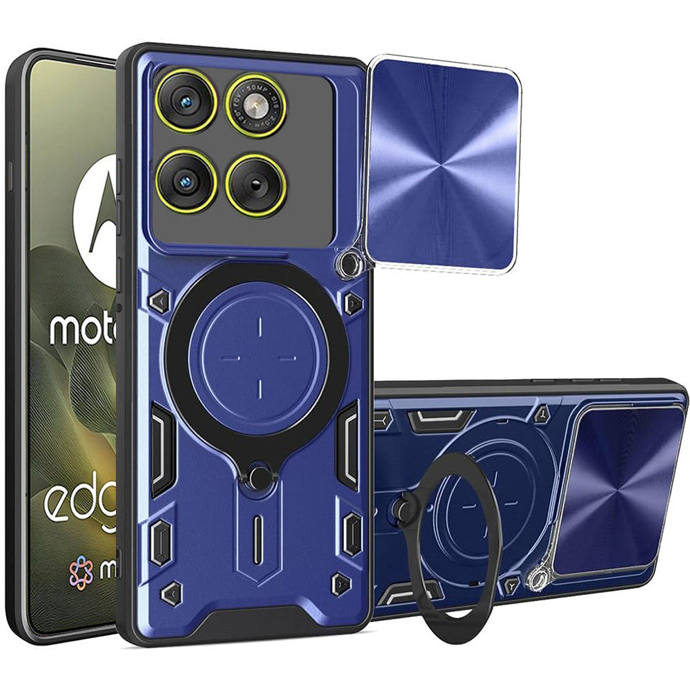 Skyddsfodral för Motorola Edge 70, Techsuit, CamGuard Pro, Blå