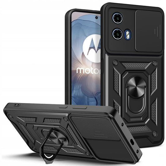 Fodral för Motorola Moto E14 / G24 Power / G04 / G24, Tech-Protect, CamShield Pro, Svart