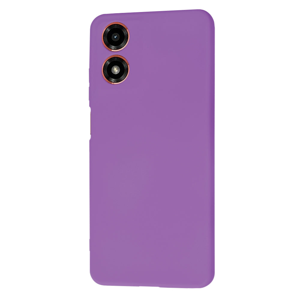 Fodral för Motorola Moto G04s / E14 / G04, Techsuit, SoftFlex, Lila