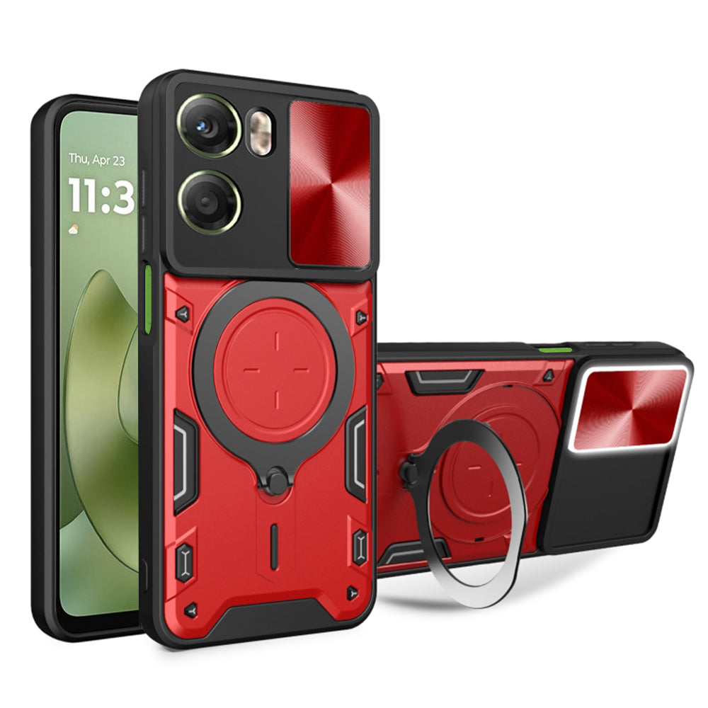 Fodral för Motorola Moto G06, Techsuit, CamGuard Pro, Röd