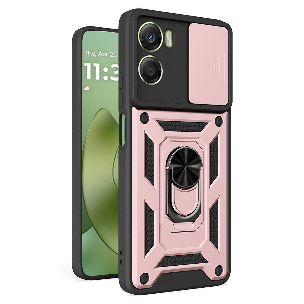 Fodral för Motorola Moto G06, Techsuit, CamShield, Roséguld