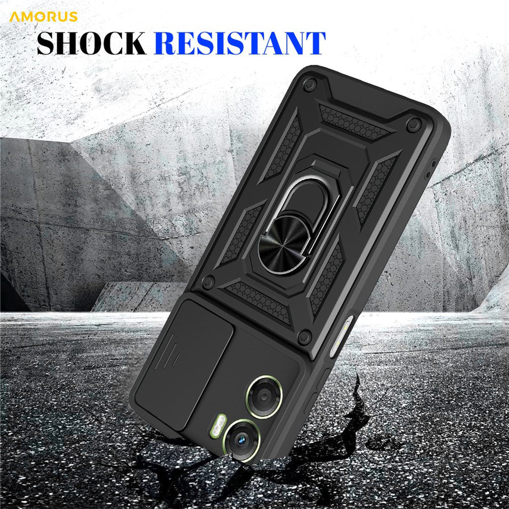 Fodral för Motorola Moto G06, Techsuit, CamShield, Roséguld