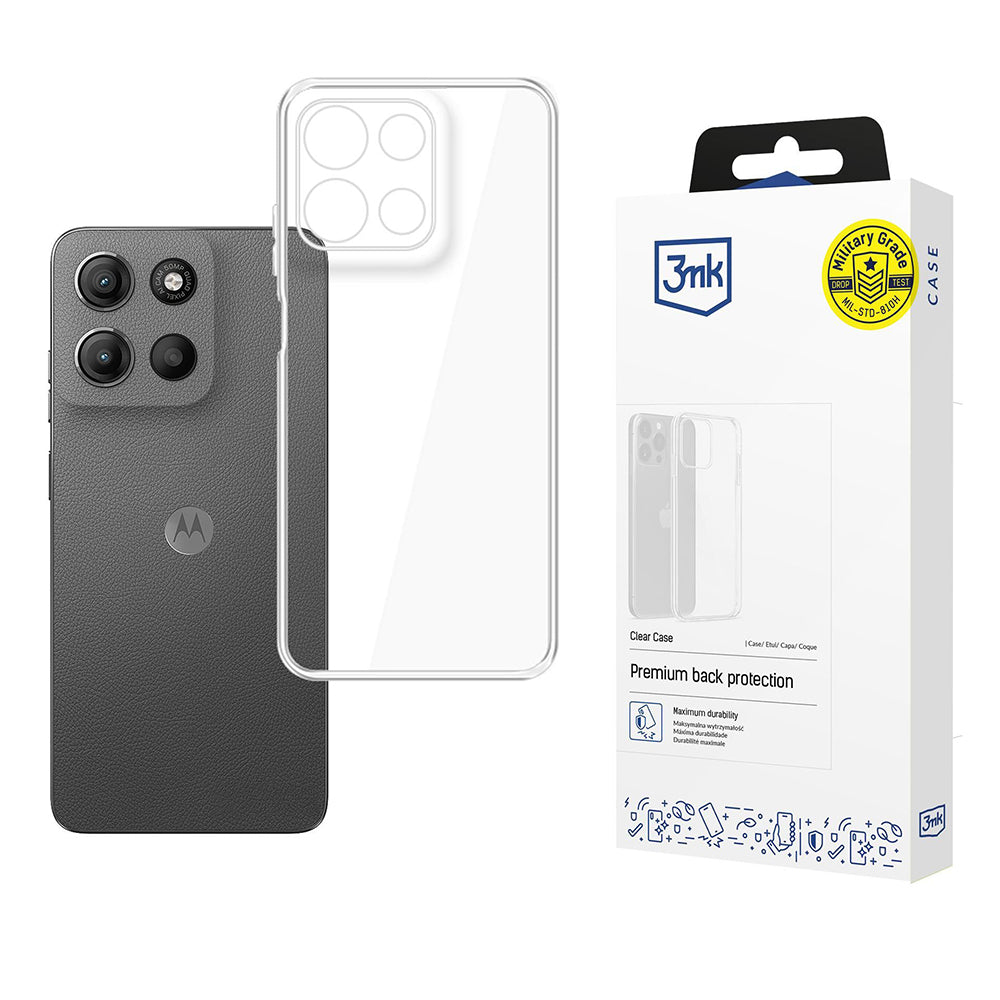 Fodral för Motorola Moto G15 / G15 Power, 3MK, Klar, Transparent