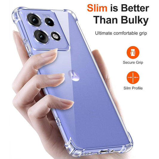 Fodral för Motorola Moto G15 / G15 Power, Techsuit, Stötsäker Klar, Transparent
