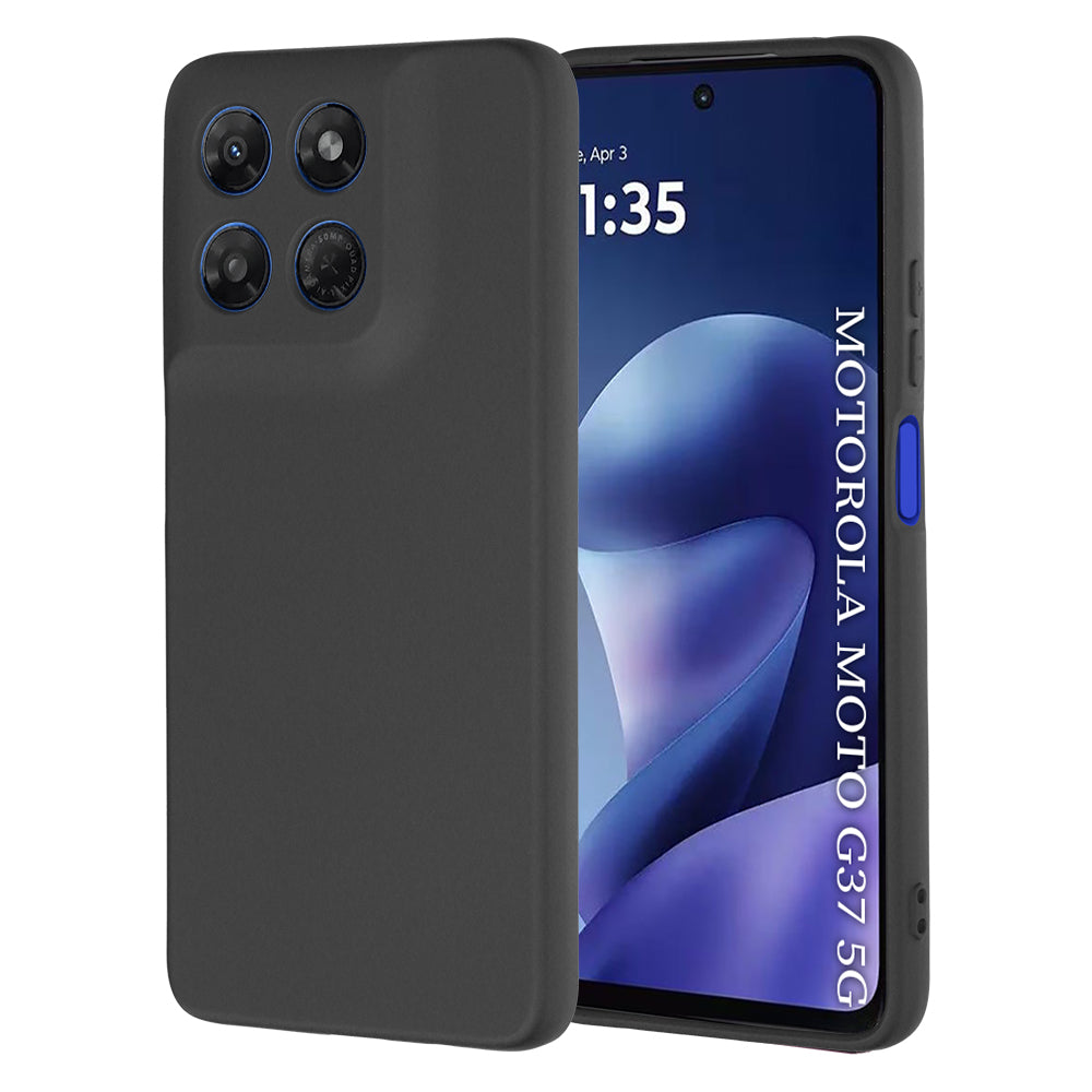 Fodral för Motorola Moto G47 / G37 Power / G37, Techsuit, SoftFlex, Svart