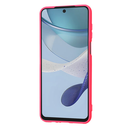 Fodral för Motorola Moto G53, Techsuit, SoftFlex, Mörkrosa