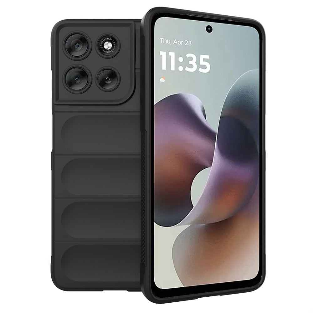 Fodral för Motorola Moto G56, Techsuit, Magic Shield, Svart