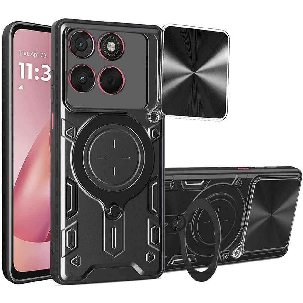 Skyddsfodral för Motorola Moto G67 Power / G57 Power, Techsuit, CamGuard Pro, Svart
