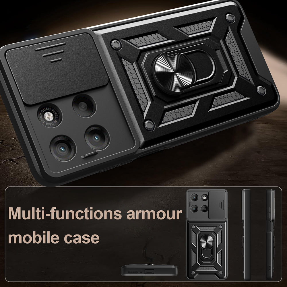 Skyddsfodral för Motorola Moto G77 / G67, Techsuit, CamShield, Blå