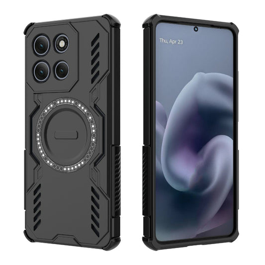MagSafe-fodral för Motorola Moto G86 Power, Techsuit, ArmorMag, Svart