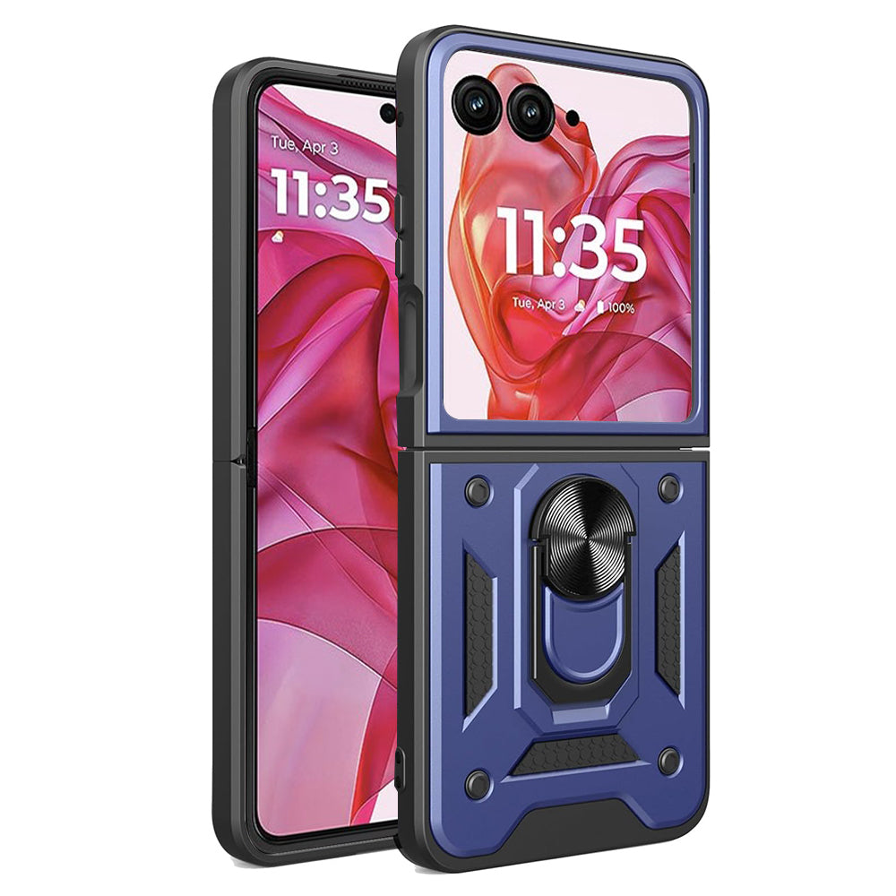 Skyddsfodral för Motorola Razr 50 Ultra, Techsuit, CamShield, Blå