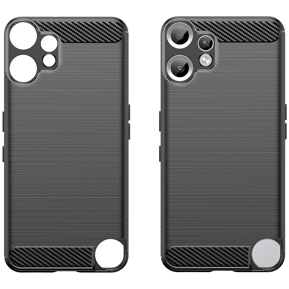 Fodral för Nothing CMF Phone 2 Pro, Techsuit, Kolfiber, Svart