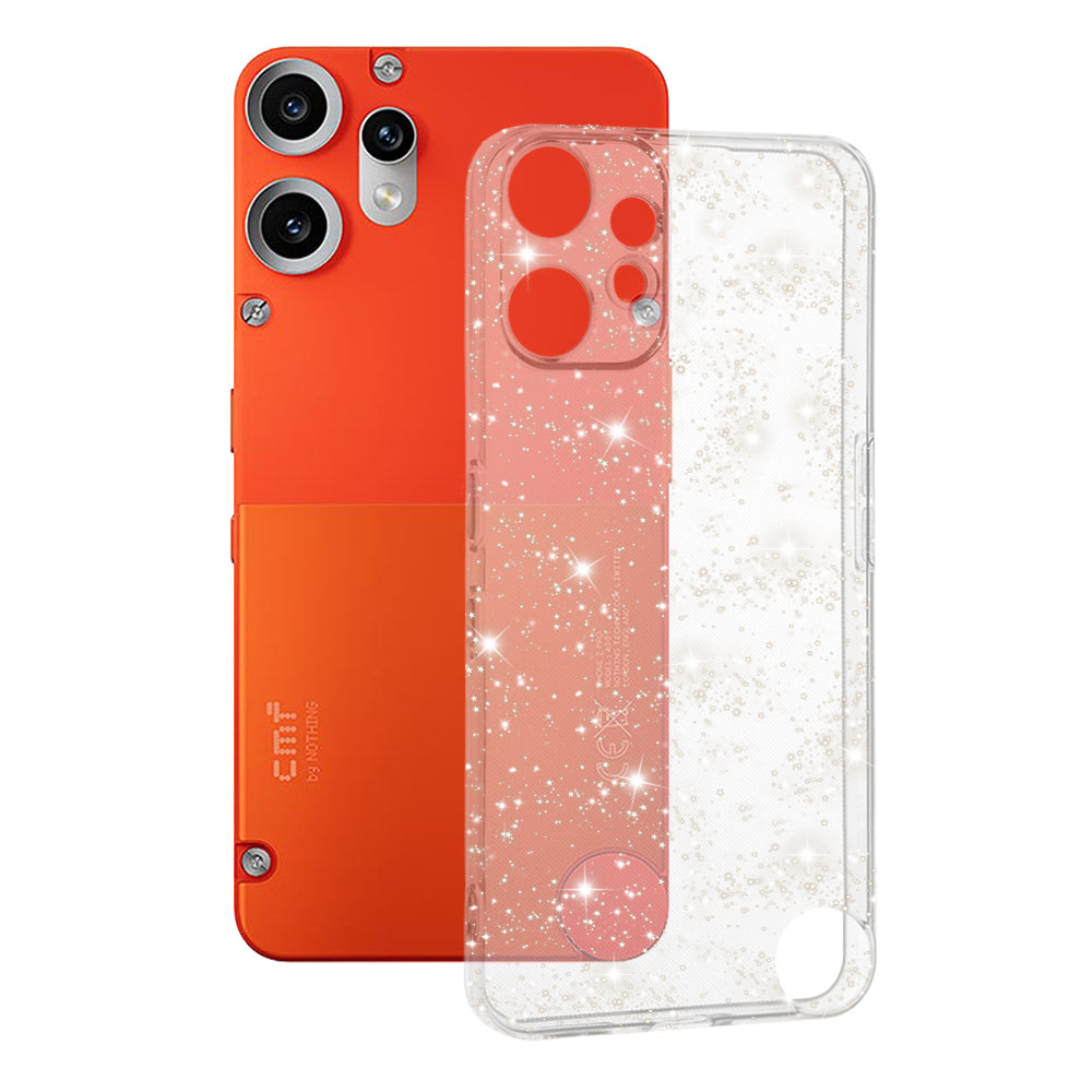 Fodral för Nothing CMF Phone 2 Pro, Techsuit, SparkleSkin, Transparent