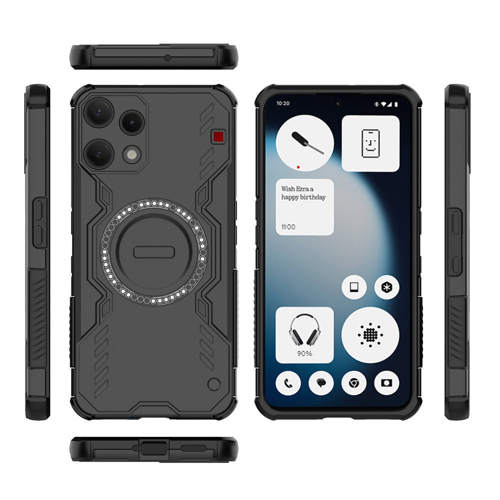 MagSafe-fodral för Nothing Phone (3a) Lite, Techsuit, ArmorMag, Svart
