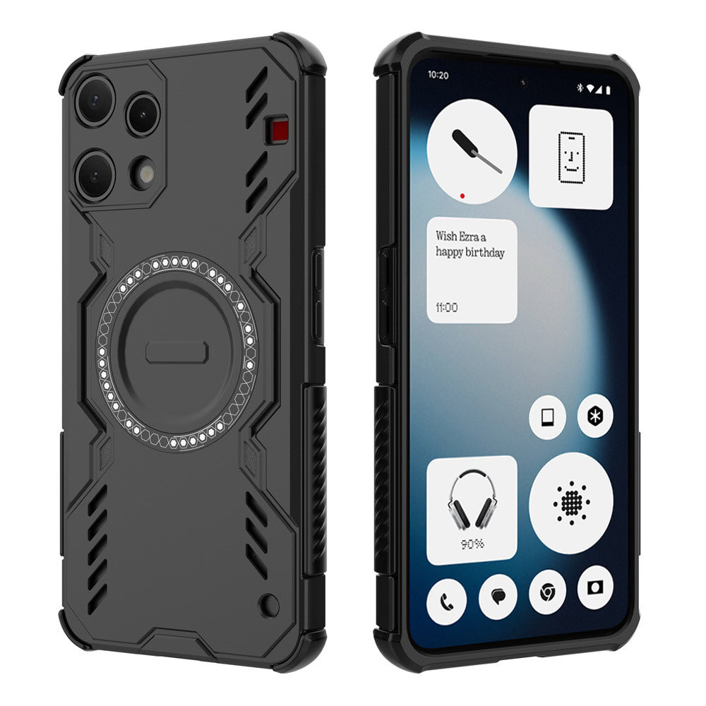 MagSafe-fodral för Nothing Phone (3a) Lite, Techsuit, ArmorMag, Svart