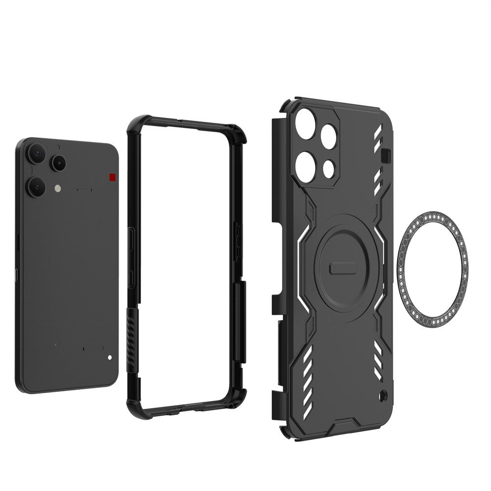 MagSafe-fodral för Nothing Phone (3a) Lite, Techsuit, ArmorMag, Svart
