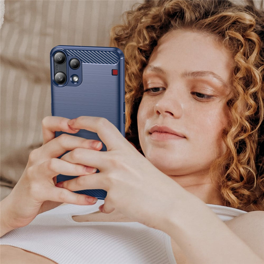 Skyddsfodral för Nothing Phone (3a) Lite, Techsuit, Carbon, Blå