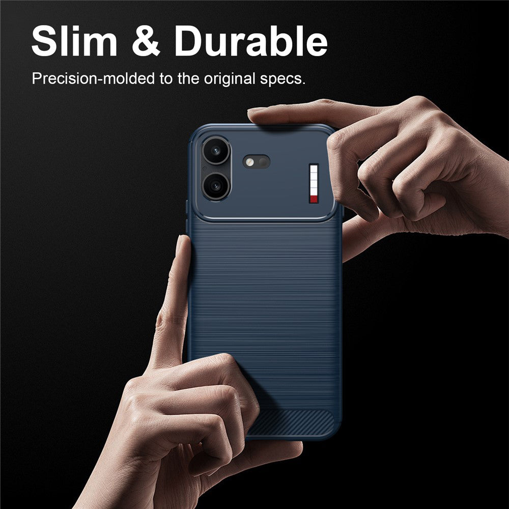 Fodral för Nothing Phone (4b), Techsuit, Kolfiber, Blå