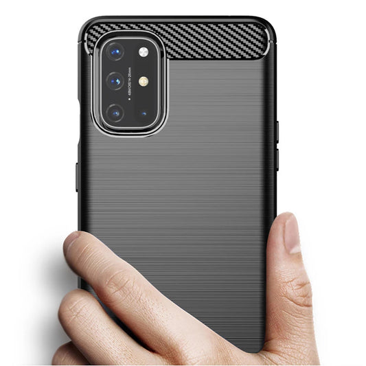 Fodral för OnePlus 8T, Techsuit, Kolfiber, Svart