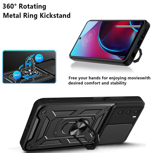 Fodral för Oppo A16s / A54s / A16, Techsuit, CamShield, Svart