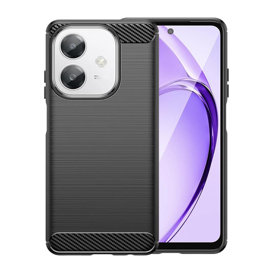 Fodral för Oppo A3 4G / A3, Techsuit, Kolfiber, Svart