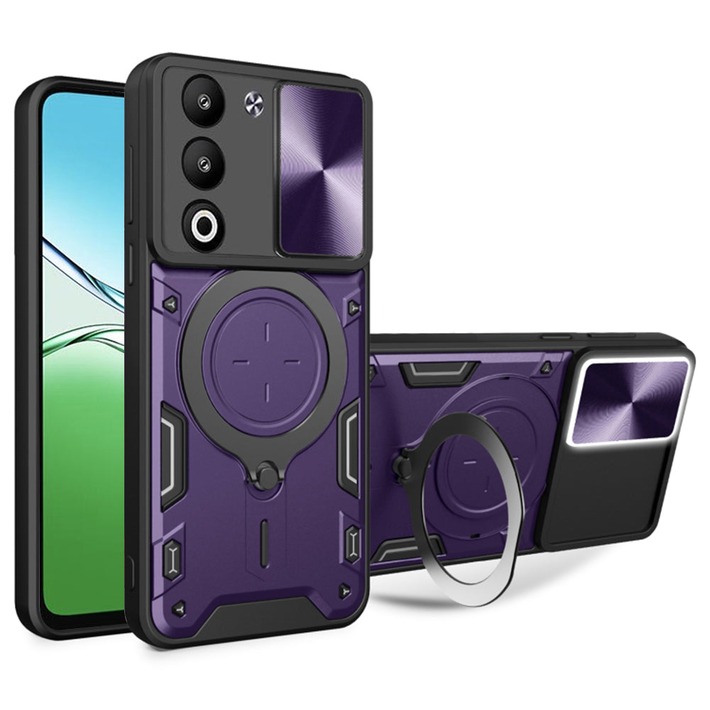 Skyddsfodral för Oppo A5 4G / A5 5G, Techsuit, CamGuard Pro, Lila