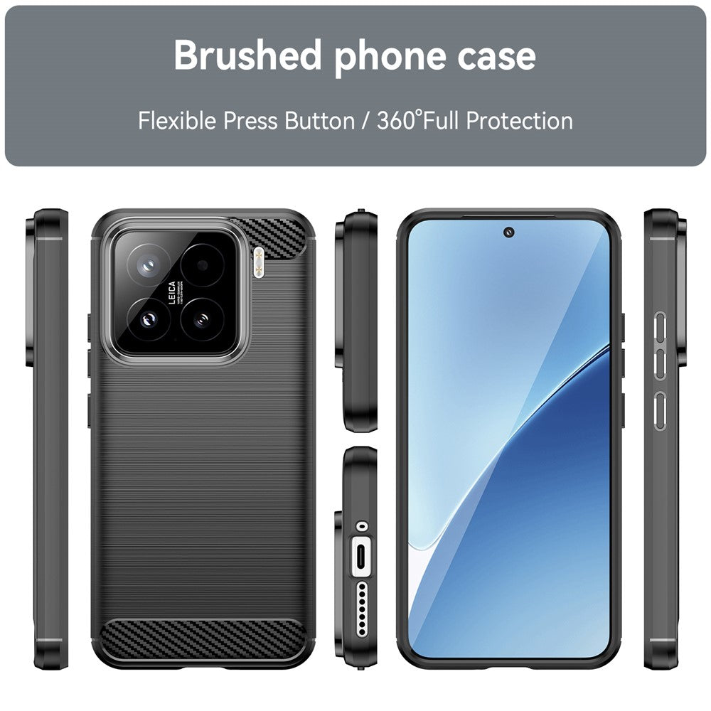 Skyddsfodral för Oppo A6 Pro 5G / A6 Pro 4G, Techsuit, Kolfiber, Svart